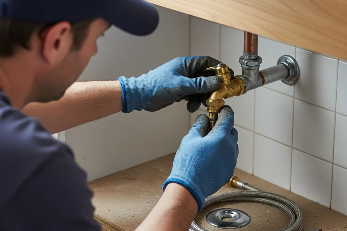 Shutoff valve and fitting work during Repiping in Naperville
